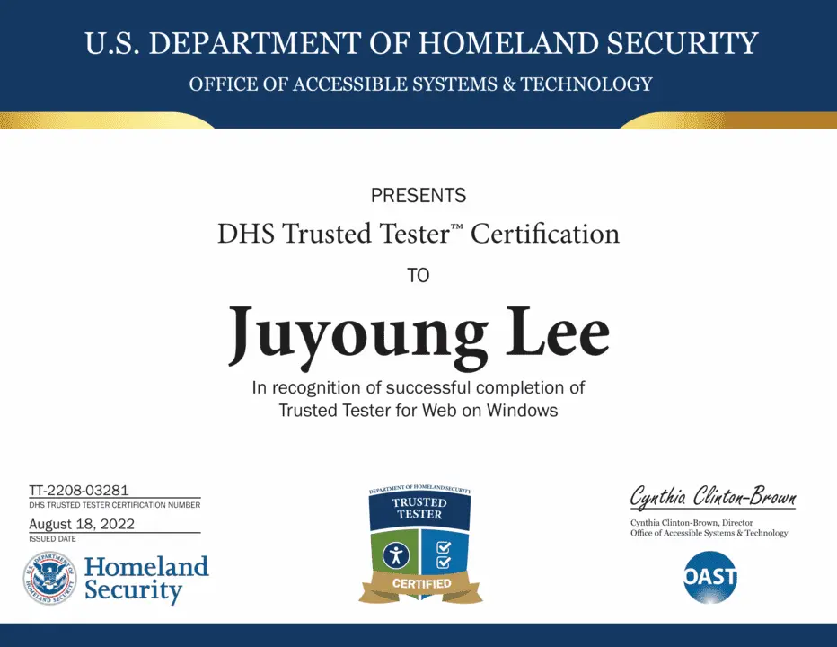 Trusted Tester Certification